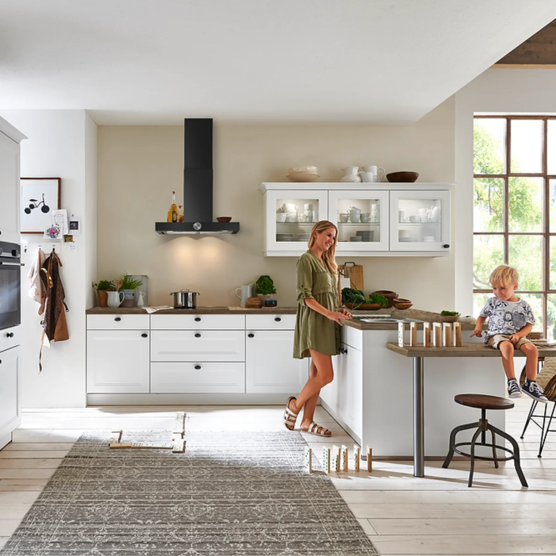 Kitchen in an urban country house