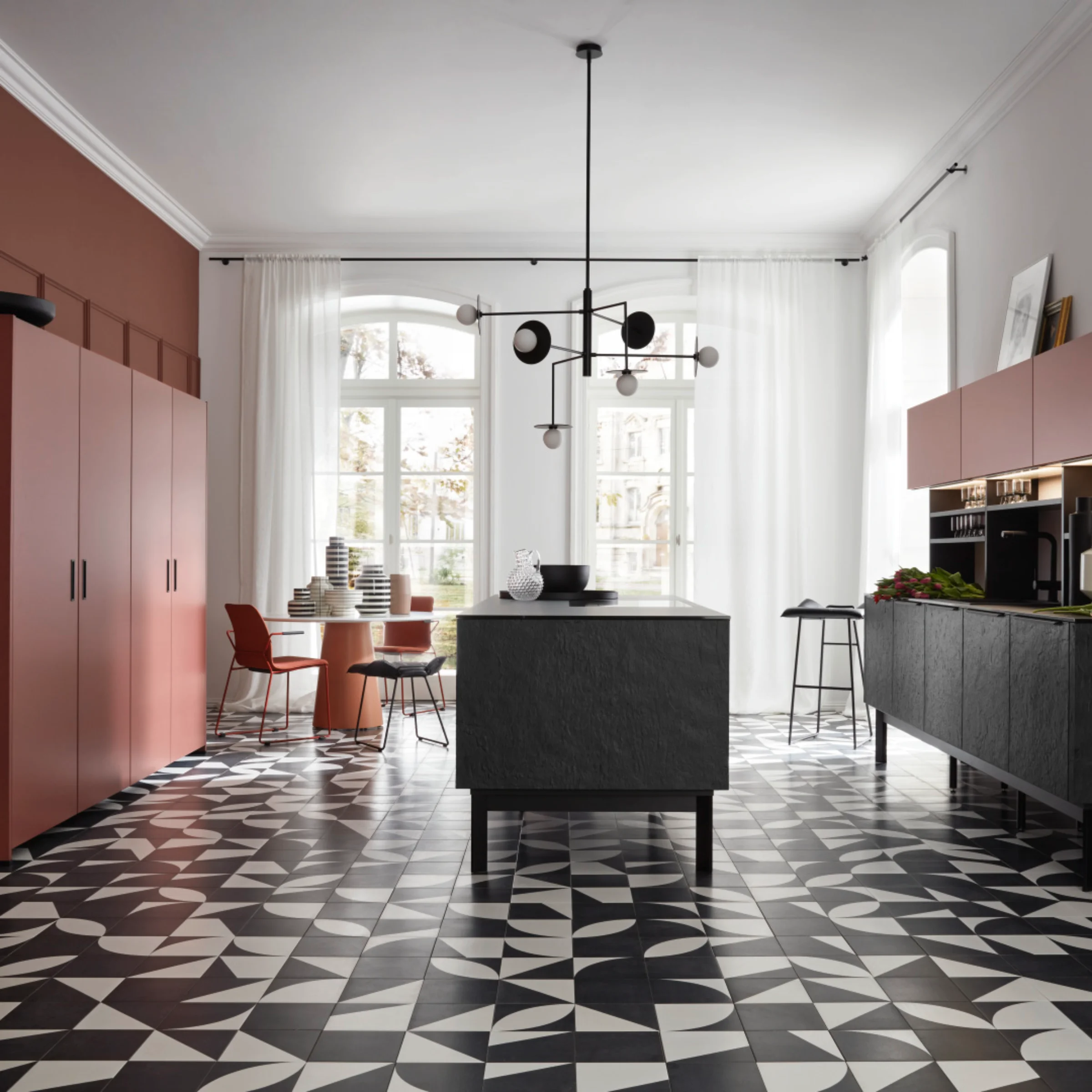 NK28608_neoSLATE Schiefer Tiefschwarz und Soft Lack Hennarot