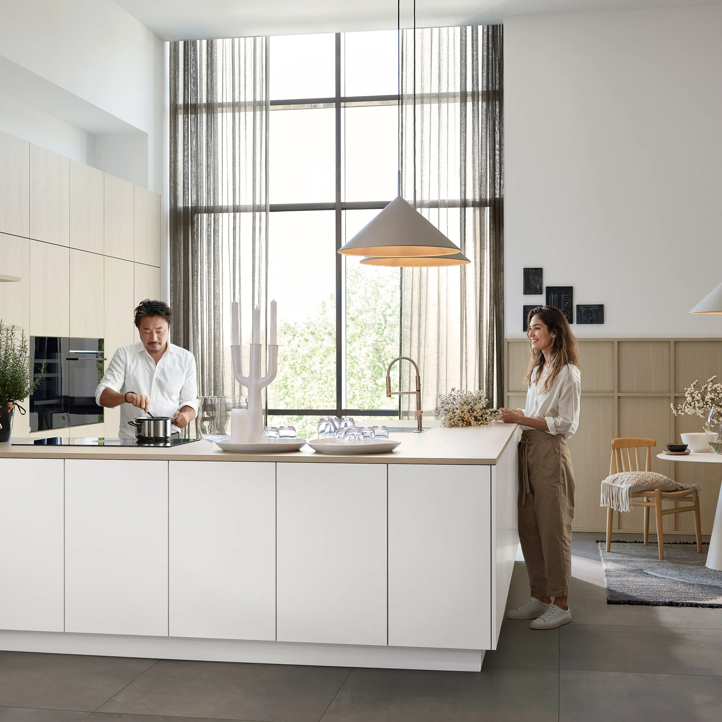 Arbeitsbereiche in der Küche