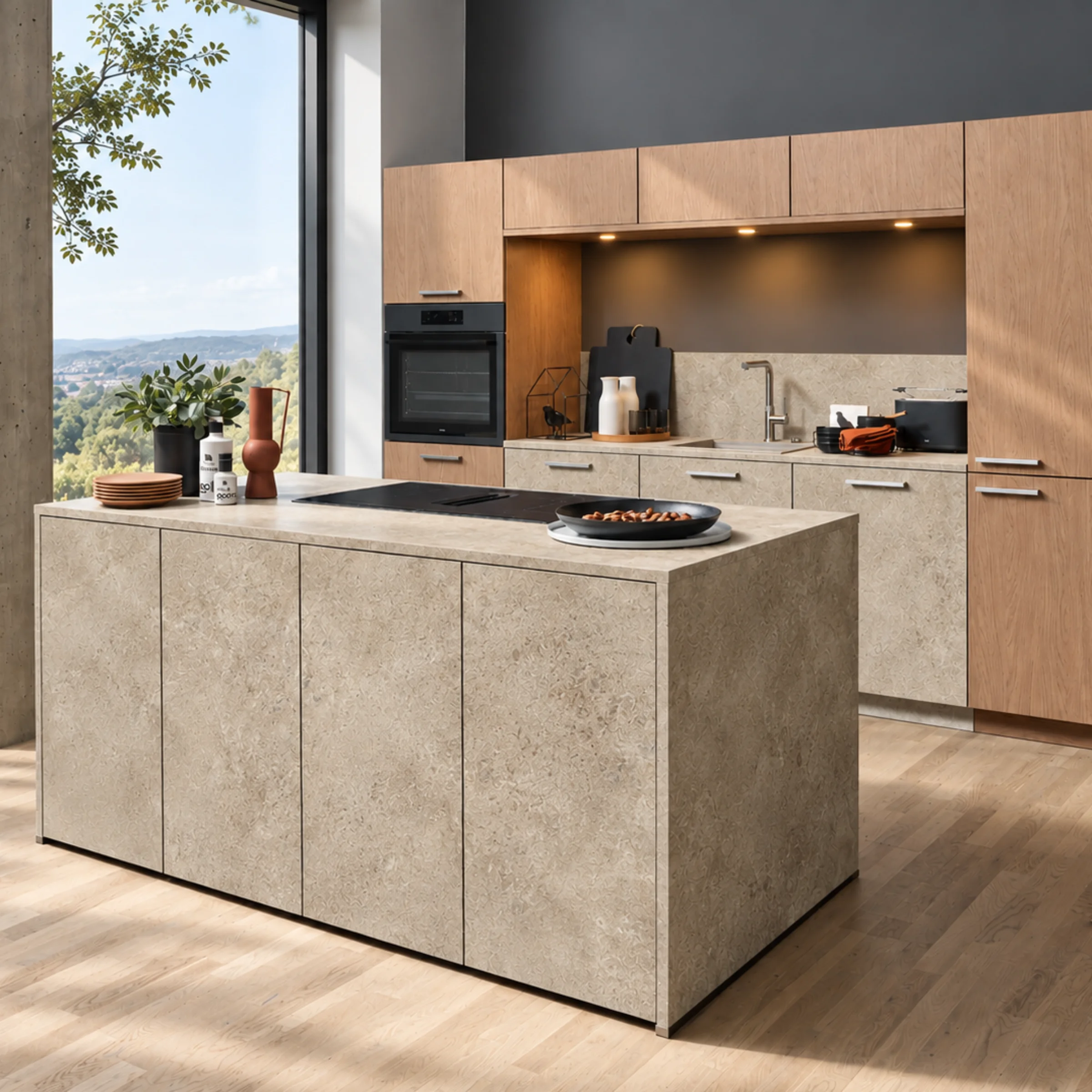 Basic_01_MANHATTAN_Eiche-Cognac_STONE-Sandstein-Creme_KI