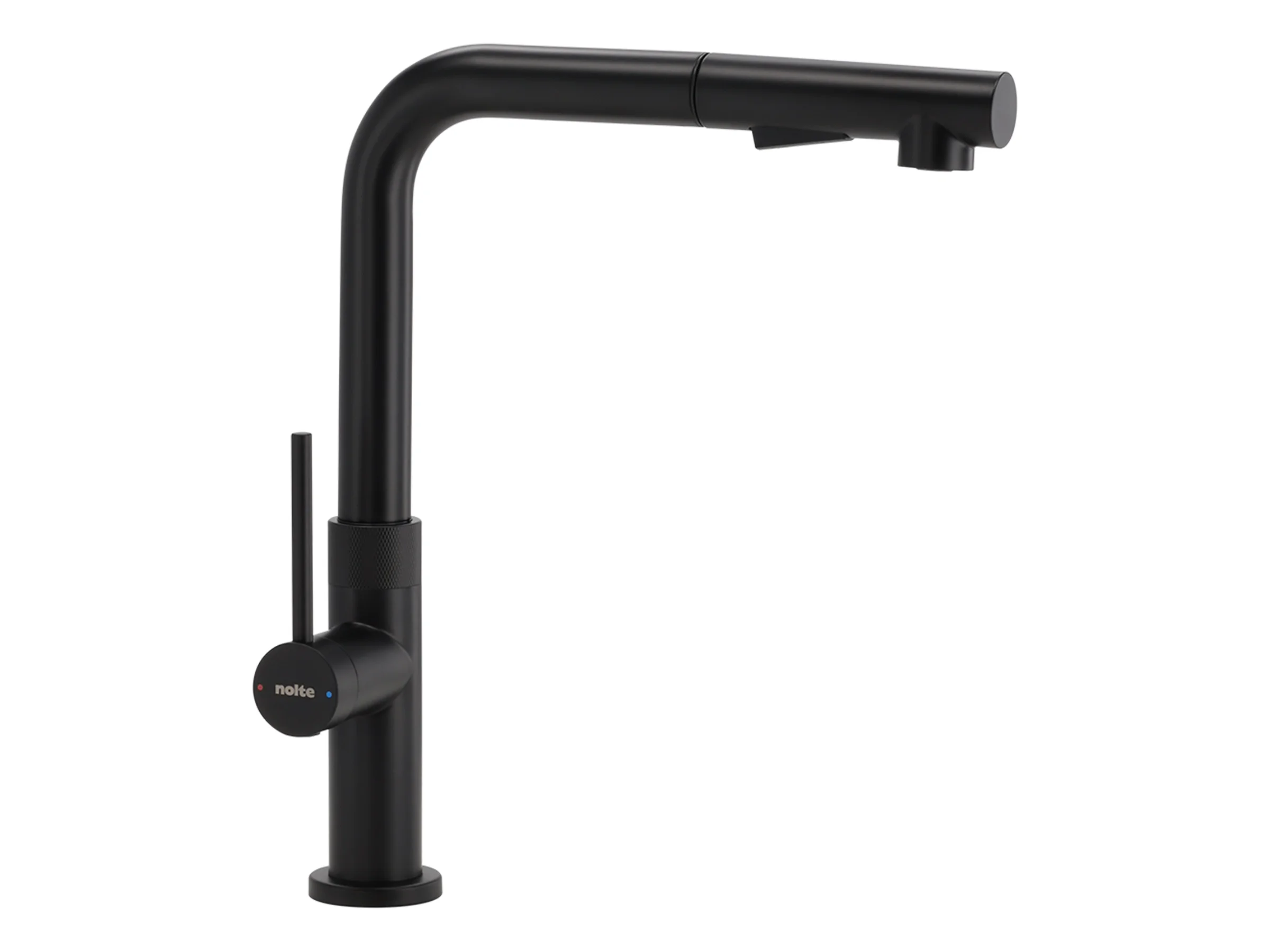 product image Kuechenarmatur-mit-L-Auslauf-und-Geschirrbrause-MIX-N504-SH-Schwarz-matt_4_3.png