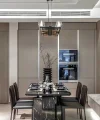 An elegant dining room with modern design and stylish furniture from Nolte Living.